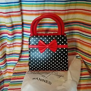 Banned clothing polka dot purse